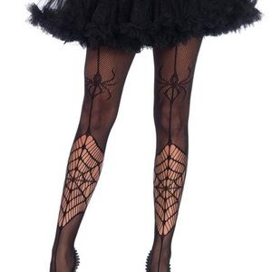 Spiderweb fishnet pantyhose